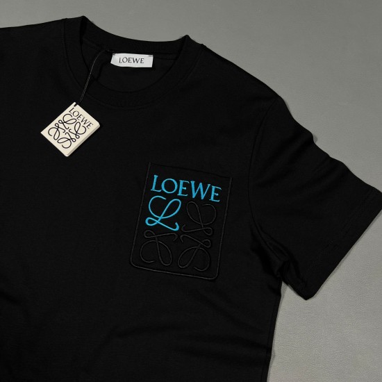 Loewe %100 Pamuklu Bisiklet Yaka T-Shirt
