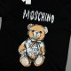 Moschino %100 Pamuklu Bisiklet Yaka T-Shirt