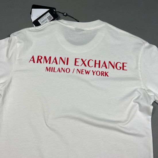 Armani Exchange %100 Pamuklu Bisiklet Yaka T-Shirt
