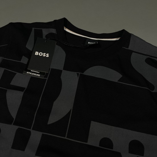 Hugo Boss %100 Pamuklu Bisiklet Yaka T-Shirt