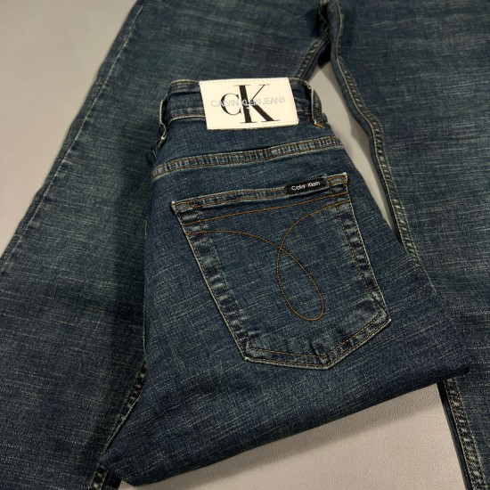 Calvin Klein Slim Fit Y Taşlamalı Jeans